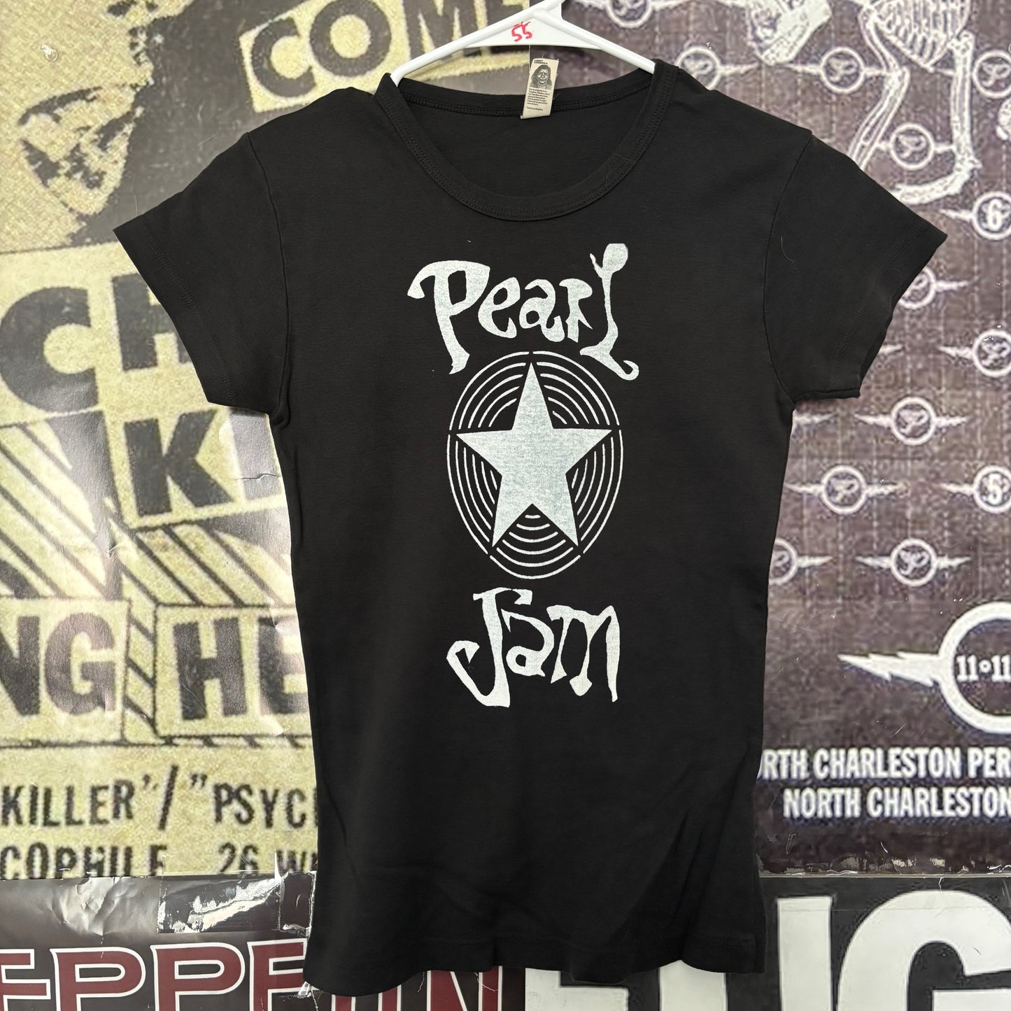 Pearl b&w babydoll tee