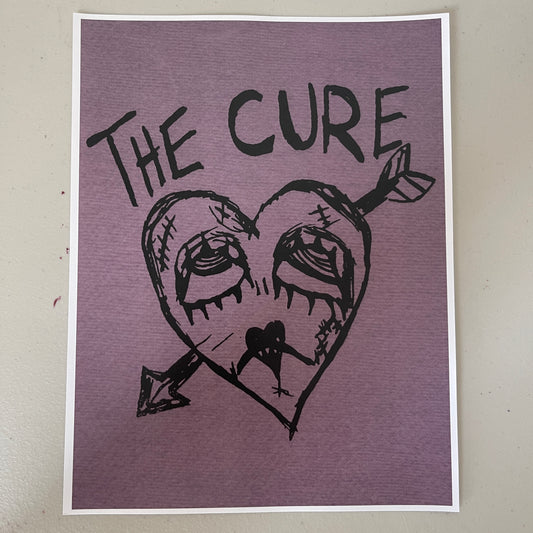 The cure heart poster