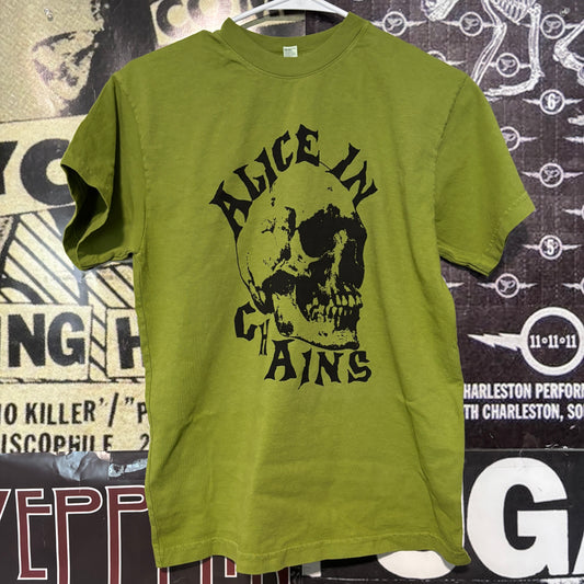 Alice in chains green slim t-shirt