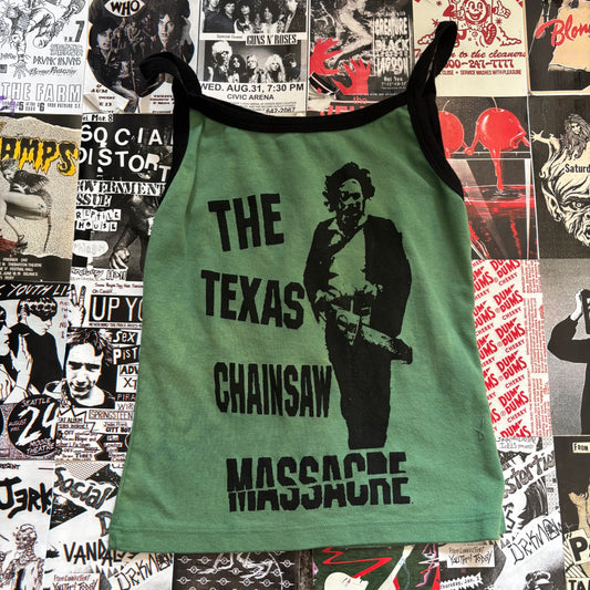 TEXAS black/green tank