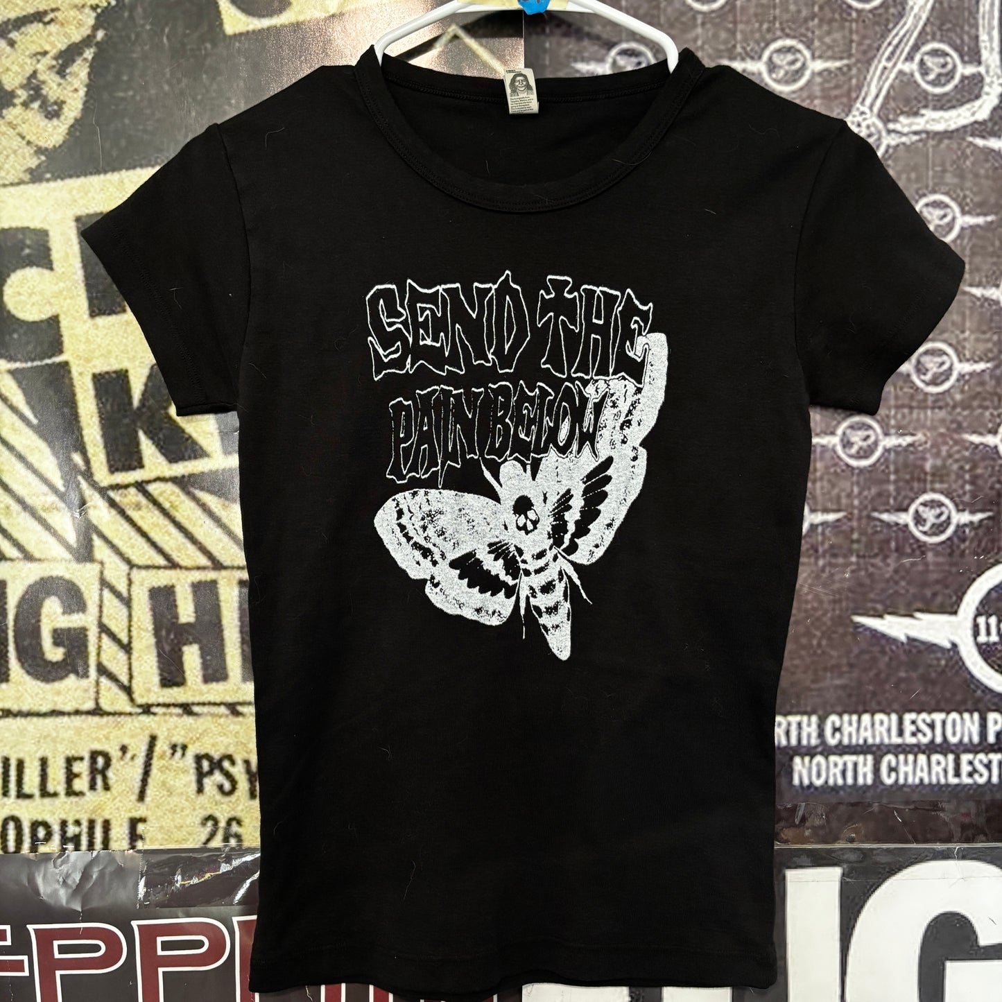 Pain below b&w babydoll tee