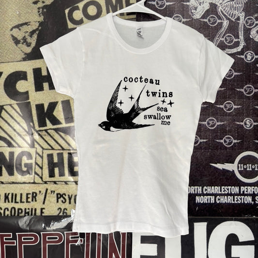 Cocteau twins white babydoll tee