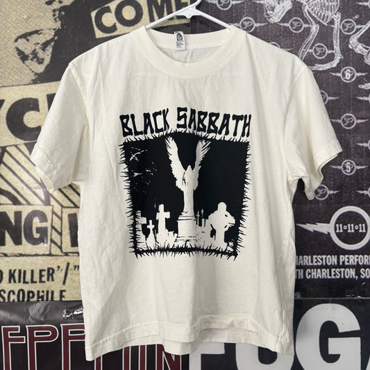 Black Sabbath cream boxy tee