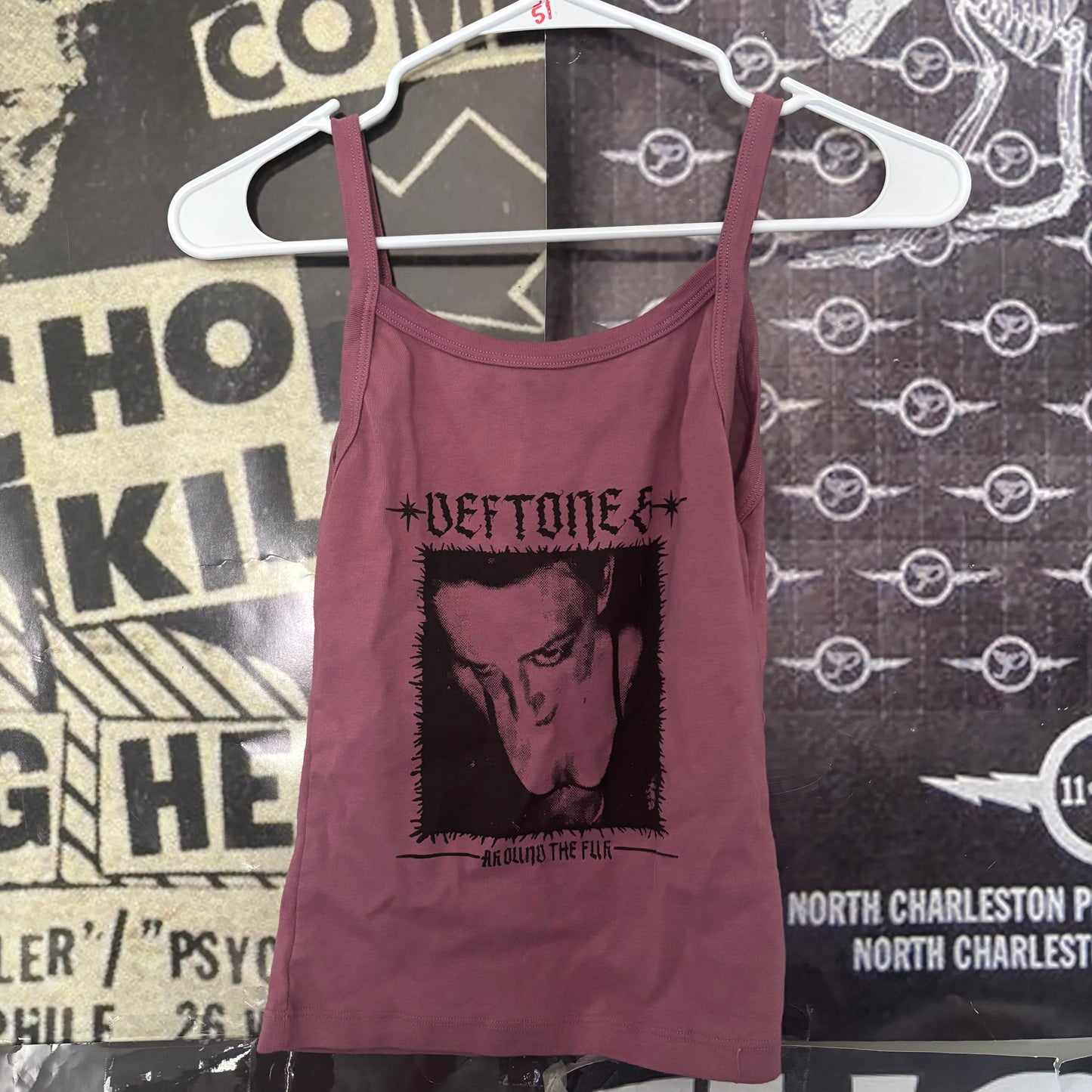 Deftones maroon tank SM/MED