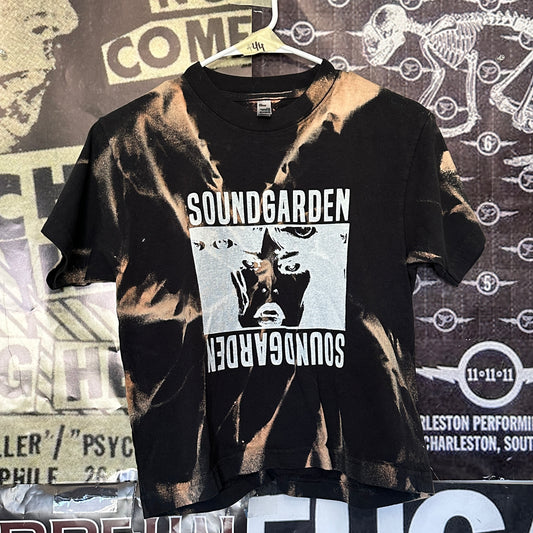 Soundgarden acid wash boxy tee XS