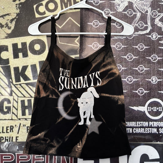 the sundays black acid wash baby tank