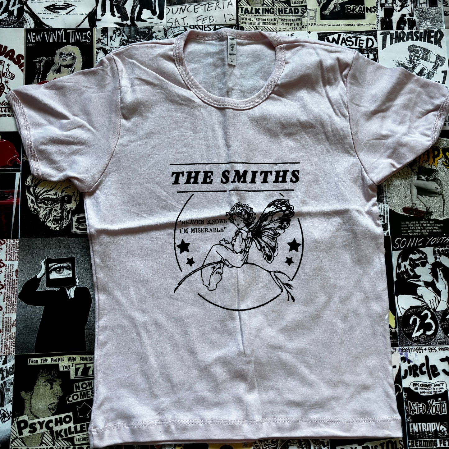SMITHS PINK LONG BABY TEE XLARGE
