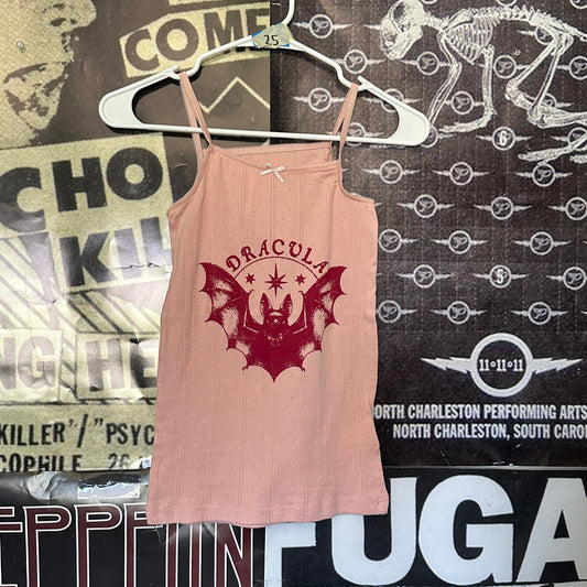 Dracula pink red tank SM/MED