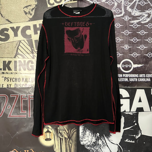 Deftones Black/red mesh long sleeve