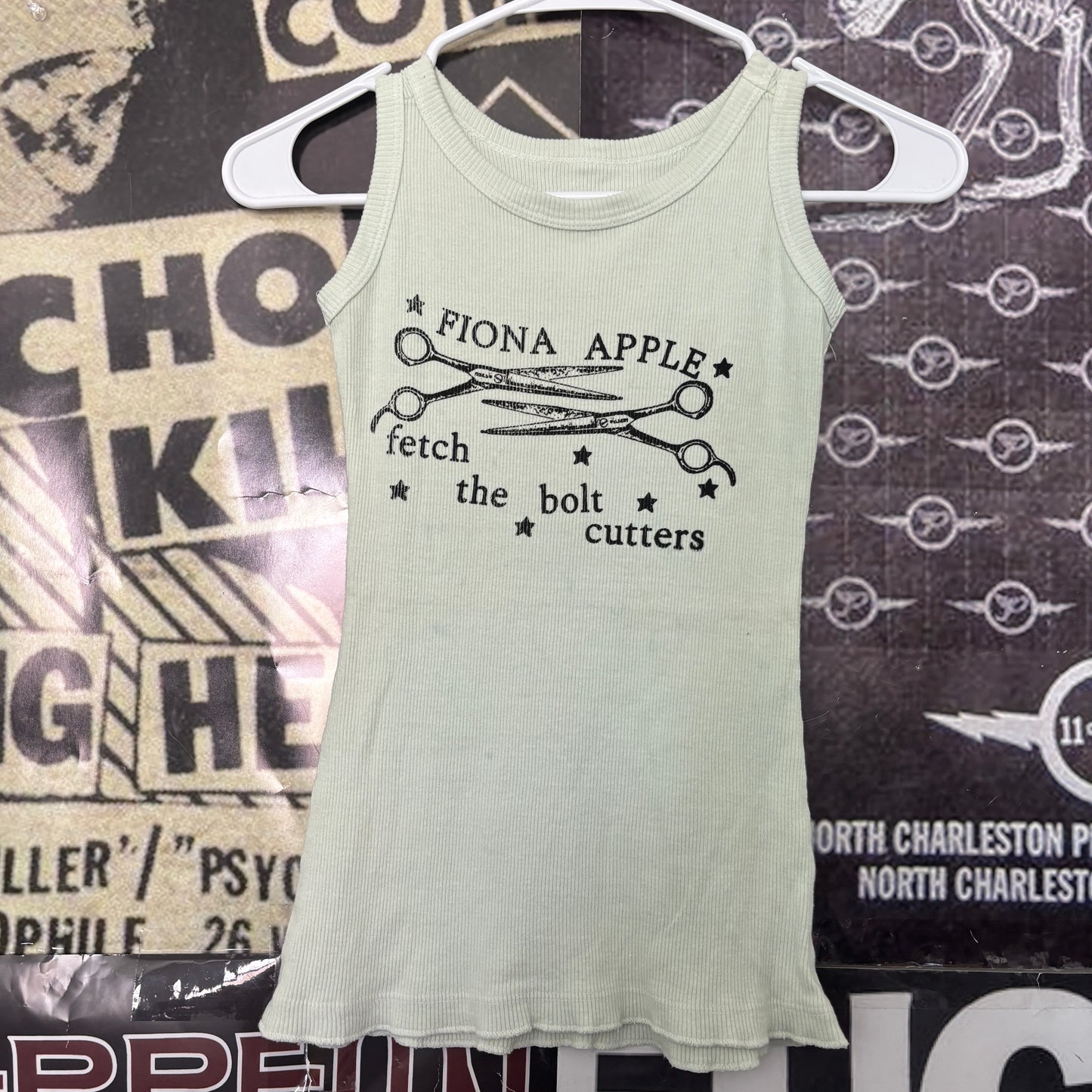 Fiona Apple mint rib tank SM/MED