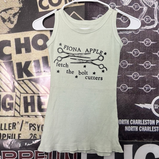 Fiona Apple mint rib tank SM/MED
