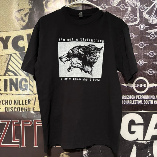 Violent dog black full size tee