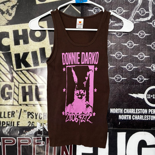 Donnie brown/pink ribbed tank