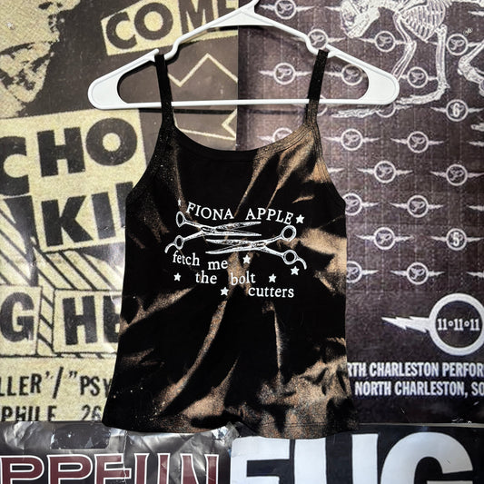 Fiona apple black acid wash baby tank