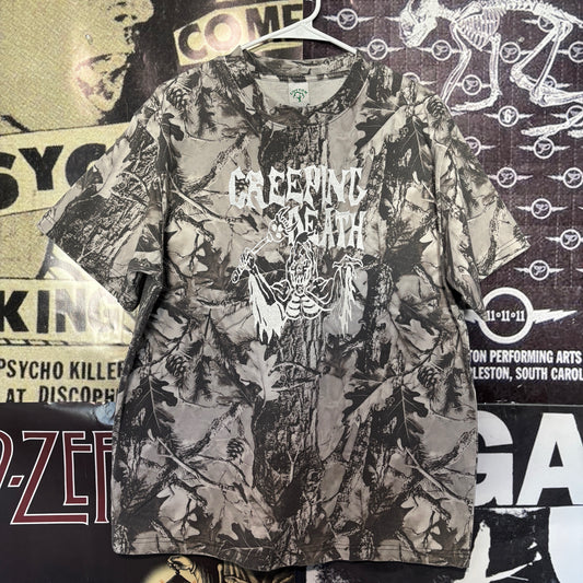 Creeping death grey camo t-shirt