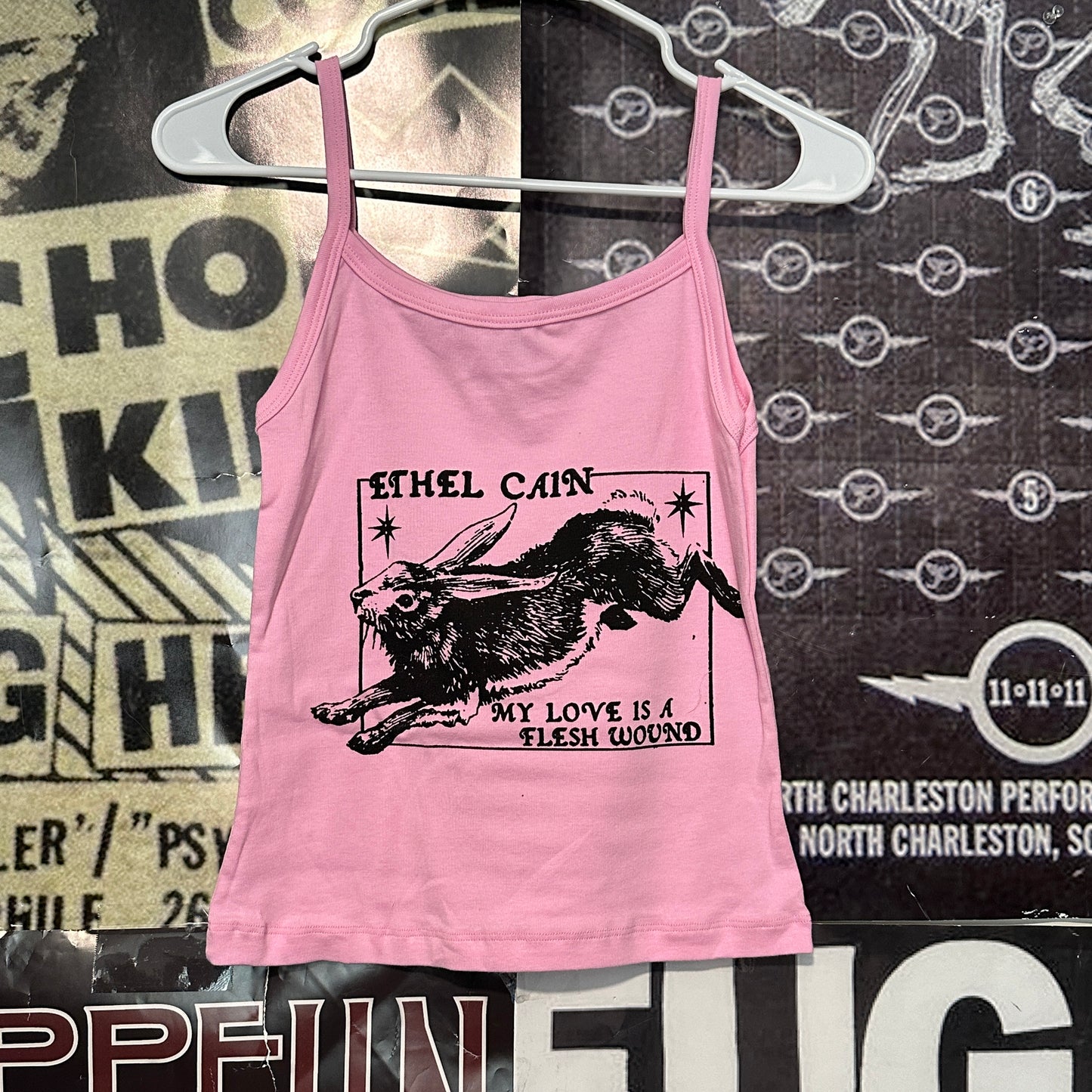 Ethel Cain pink baby tank