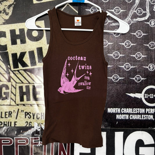 Cocteau brown/pink ribbed tank