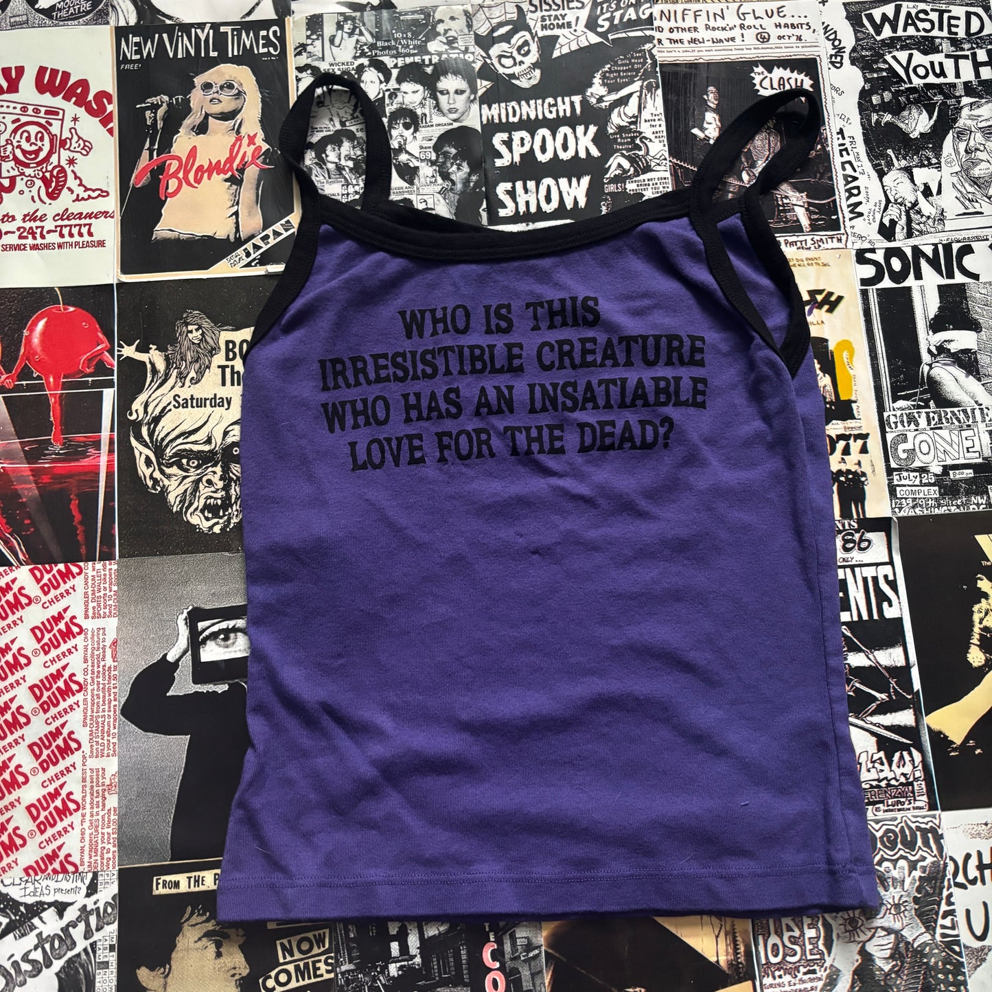 Living girl black/purple baby tank