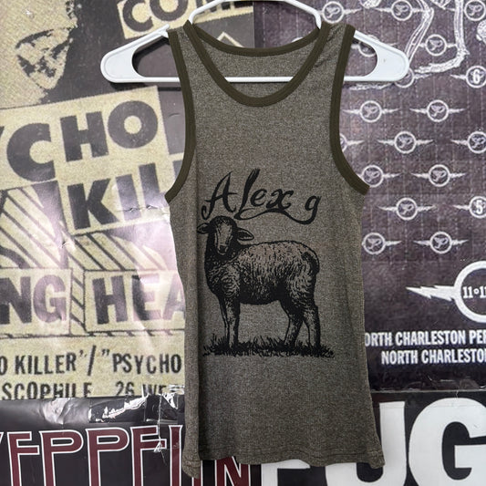 Alex g olive rib tank SM/MED