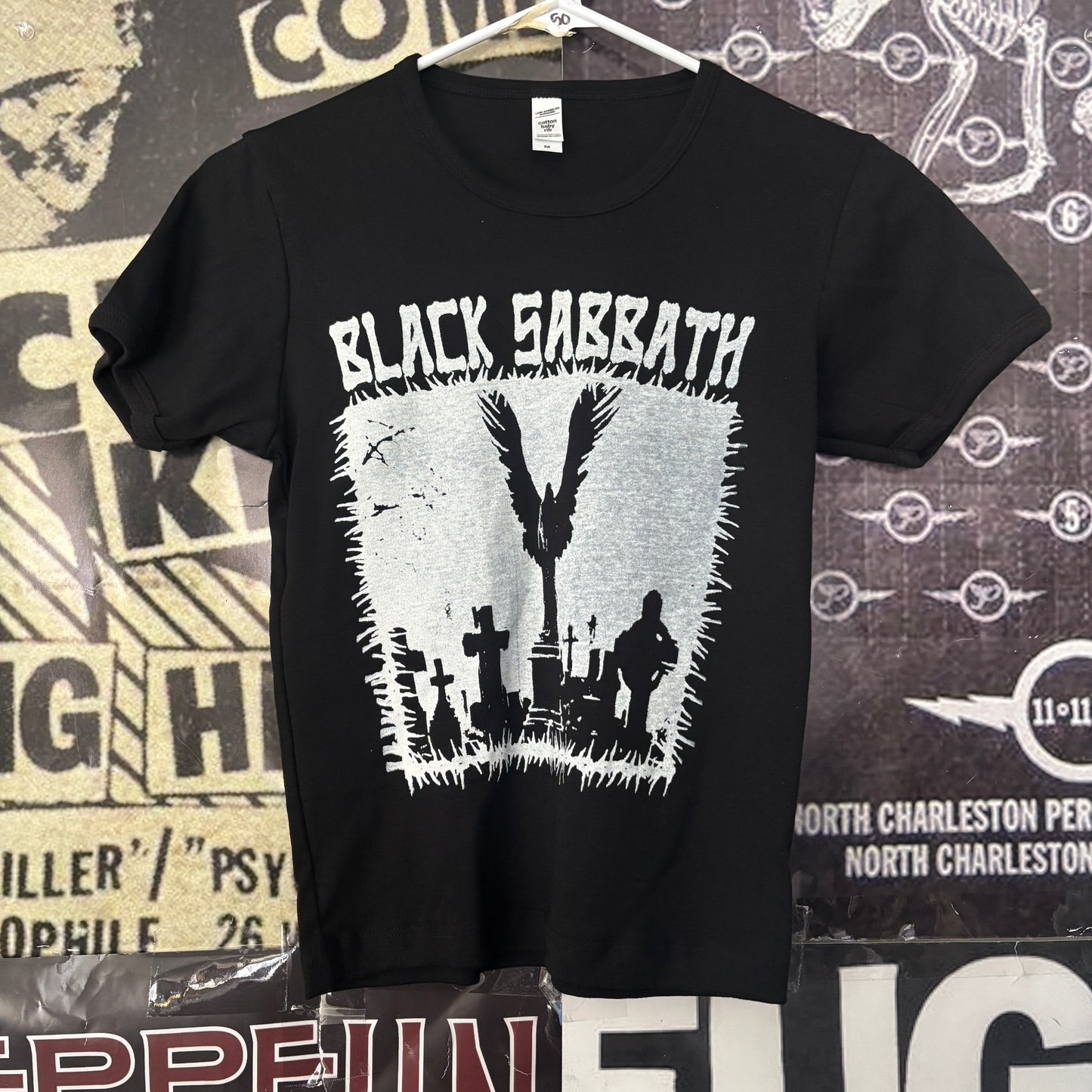 Black sabbath black long baby tee