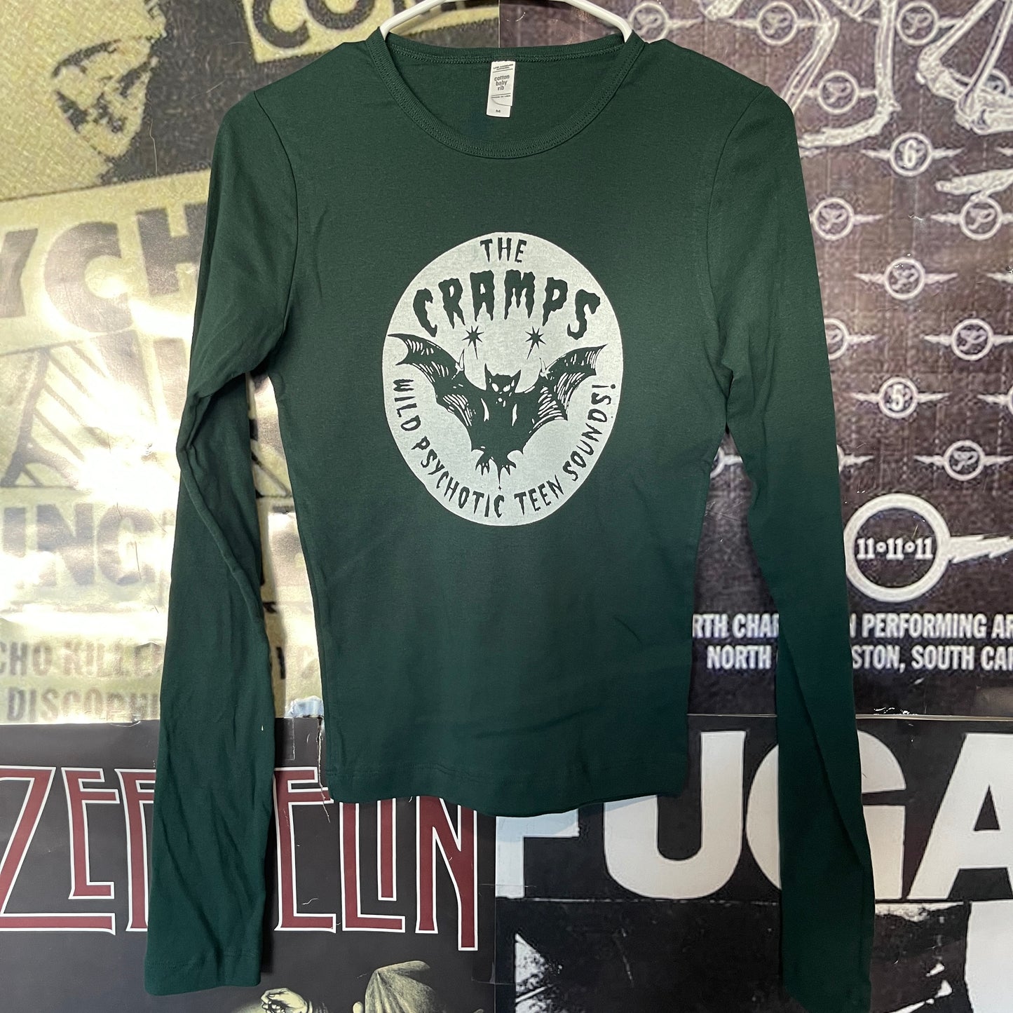 The cramps forest green baby long sleeve