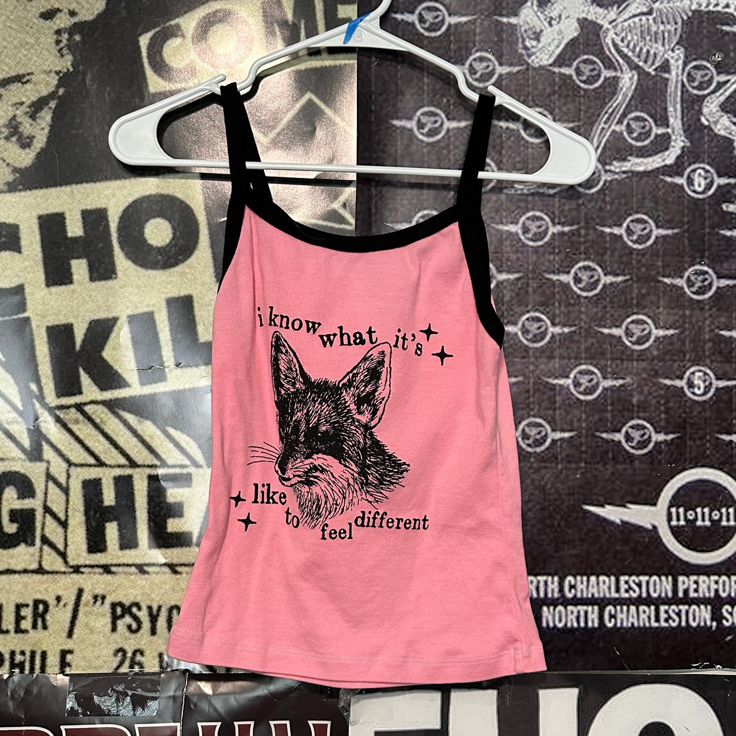 Fantastic Mr fox pink/black ringer baby tank