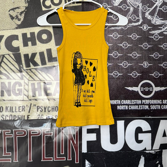 Hole yellow ribbed tank SM/MED