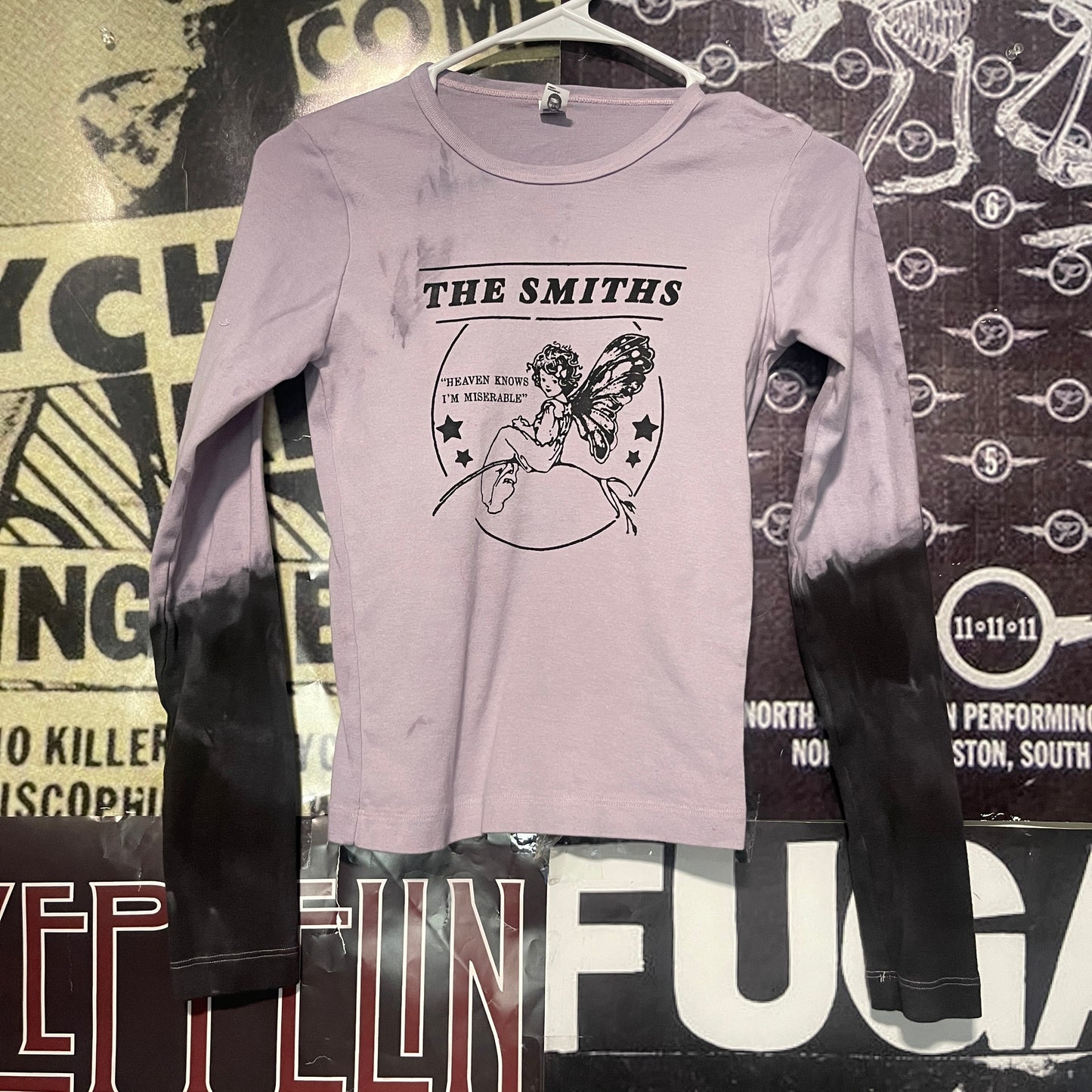 The smiths purple/black baby long sleeve SM/MED