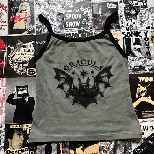 Dracula olive/black tank MEDIUM