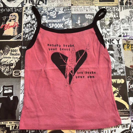 Elliott smith heart red ringer tank LAR