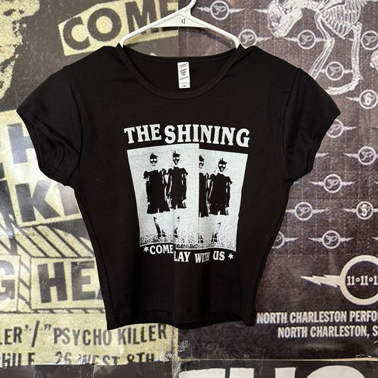 THE SHINING BLACK CROP BABY TEE