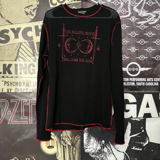 Killing moon Black/red mesh long sleeve