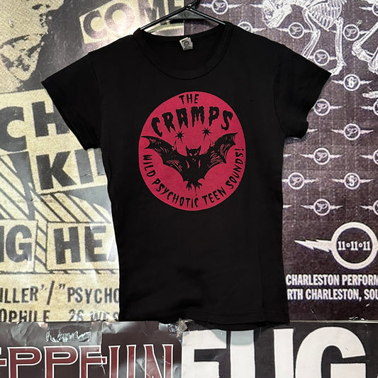 The cramps black/red baby doll tee