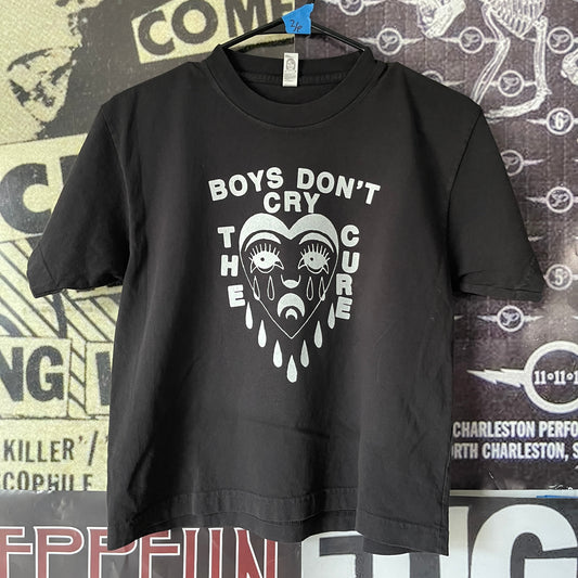 The cure boys cry black boxy tee