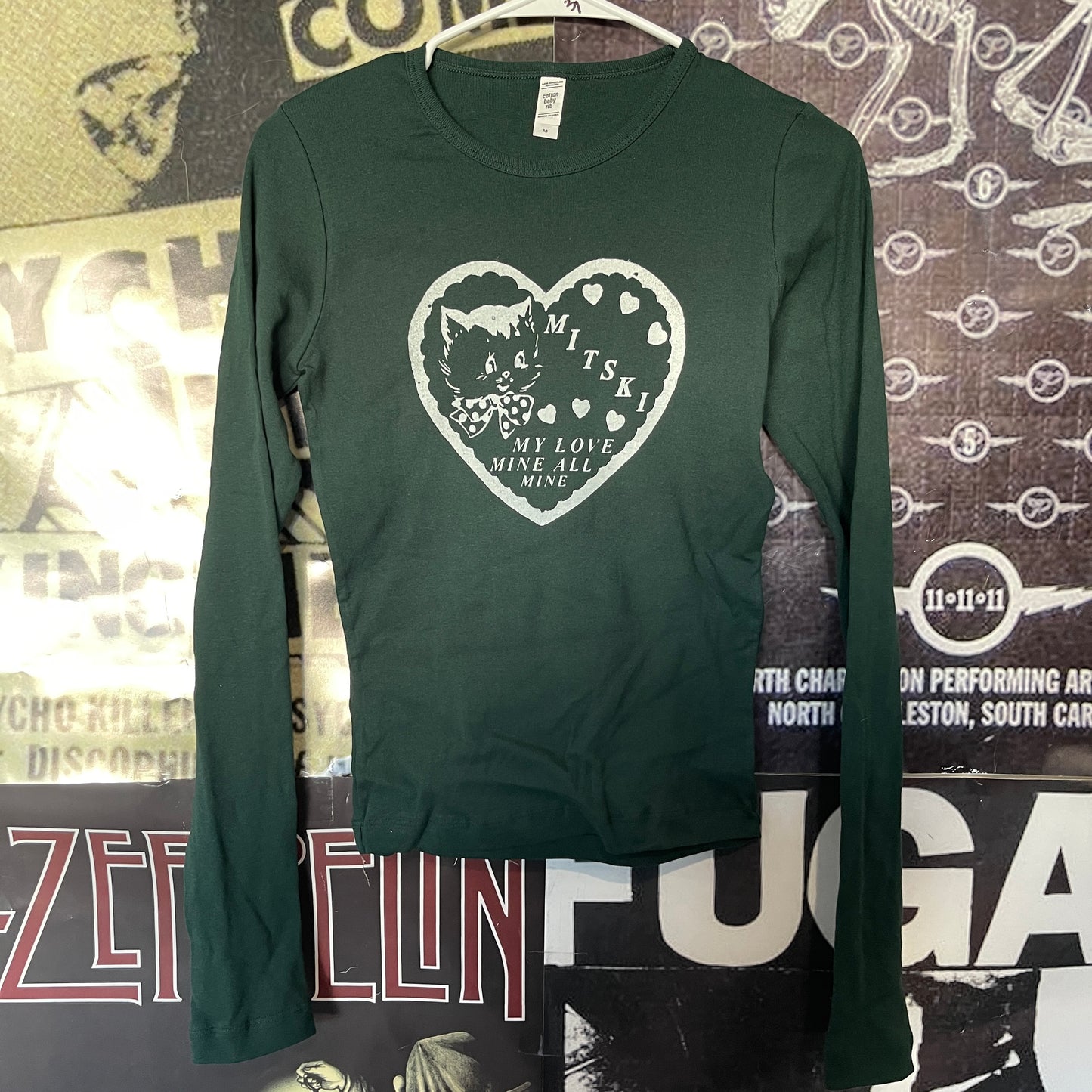 Mitski forest green baby long sleeve