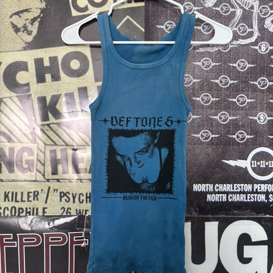 Deftones blue rib tank SM