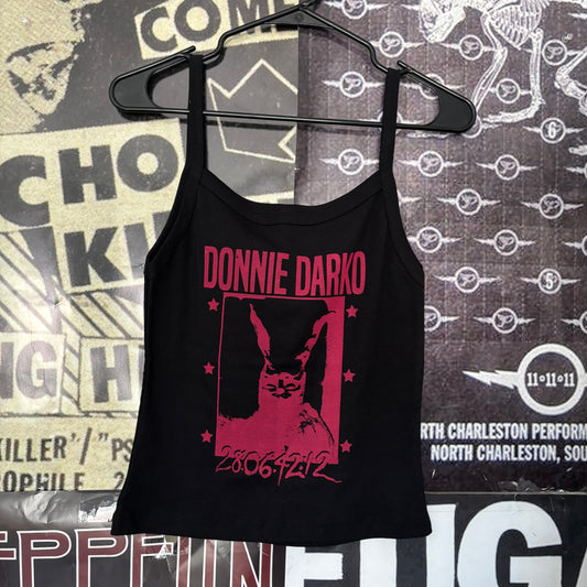 Donnie darko black/red baby tank SM/MED