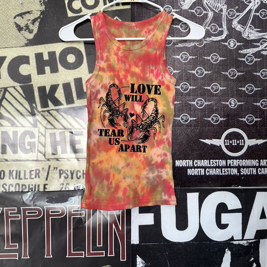 Joy division tie dye ribbed tank SM/MED