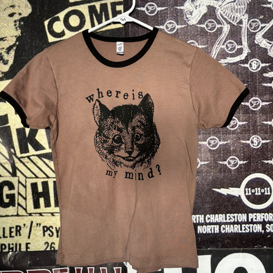 where is my mind brown long ringer baby tee LAR/XLAR (ready)
