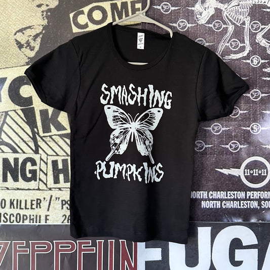 Smashing pumpkins black long baby tee