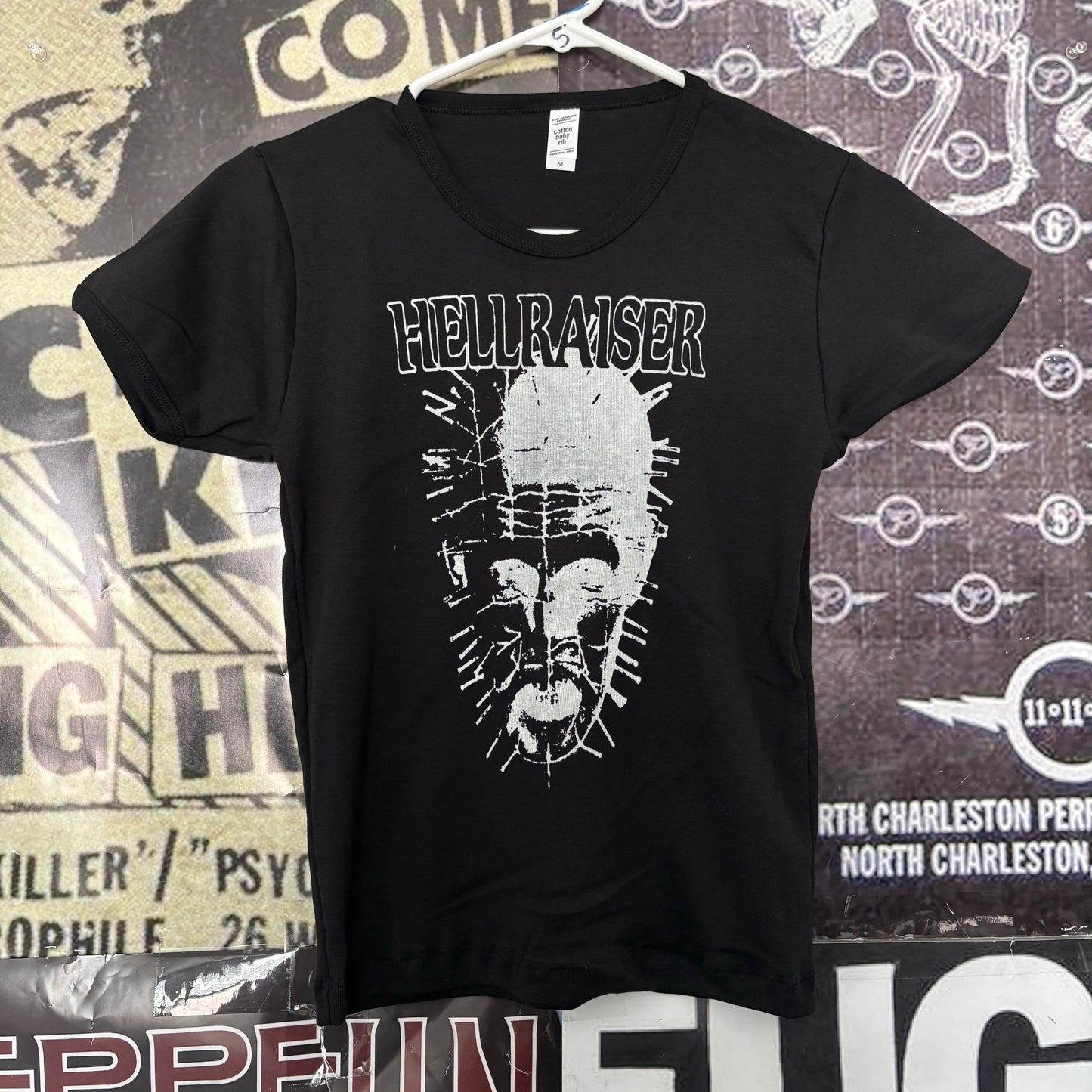 Hellraiser black long baby tee