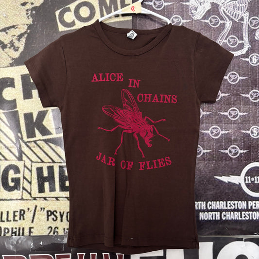 Alice in chains brown/red baby doll tee