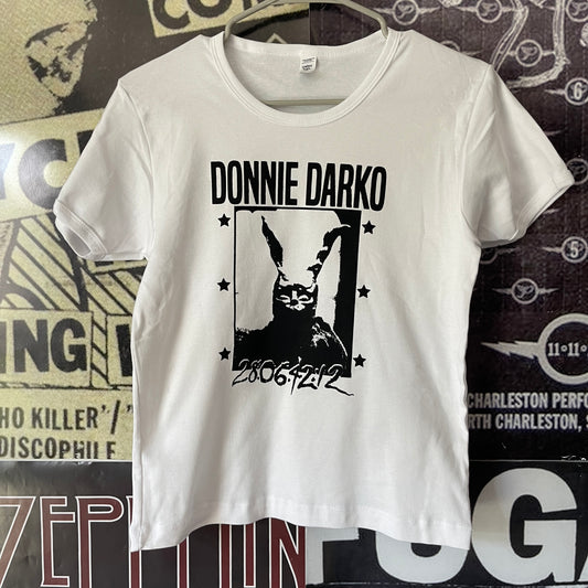 Donnie darko long white baby tee