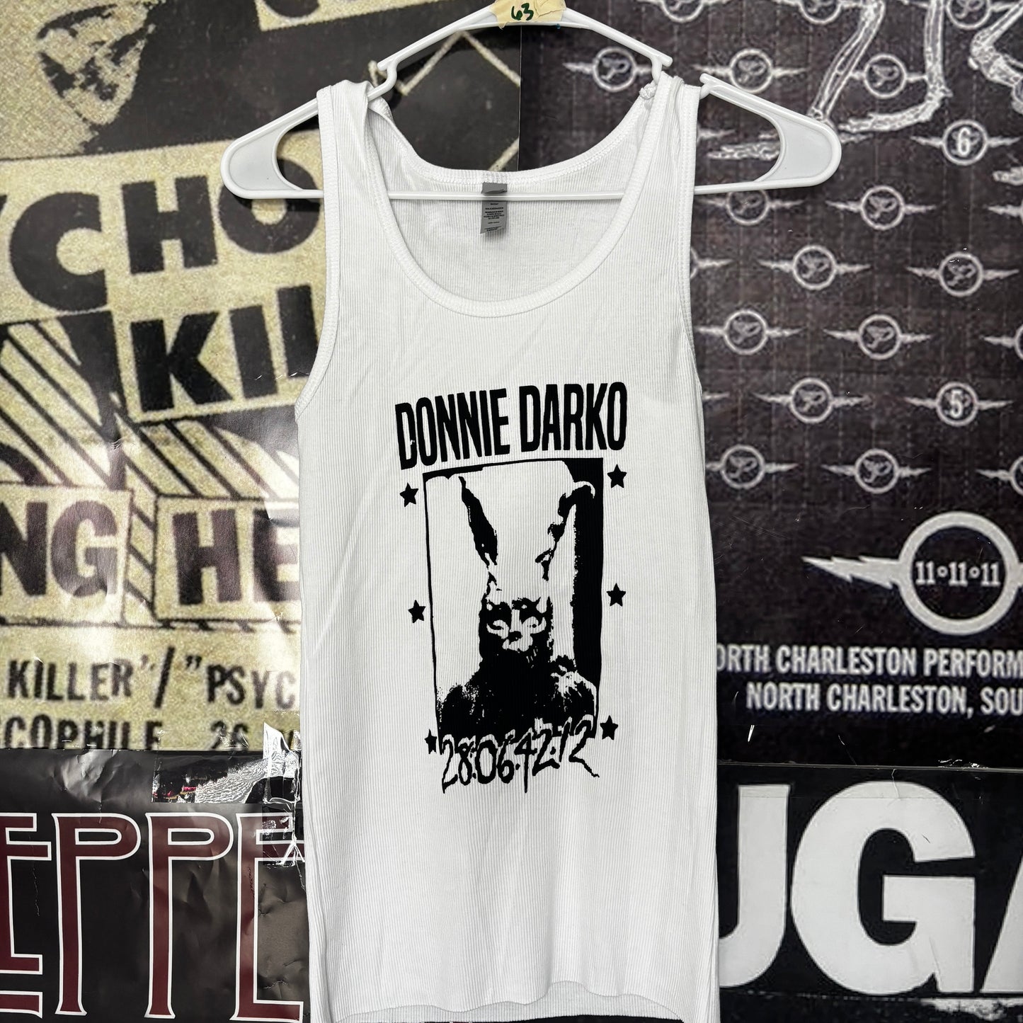Donnie white ribbed tank top SM/MED
