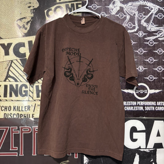 Depeche mode brown full size tee