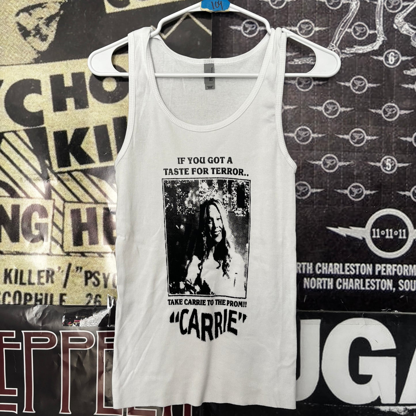 Carrie white ribbed tank top SM/MED