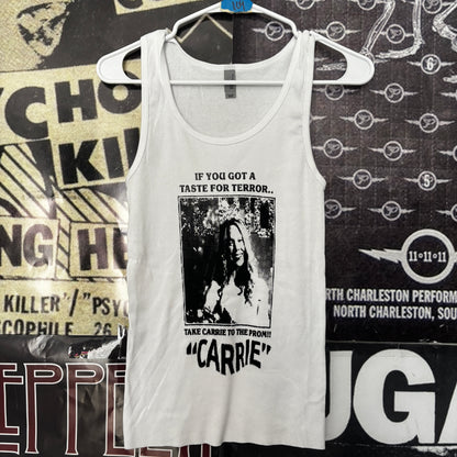 Carrie white ribbed tank top SM/MED