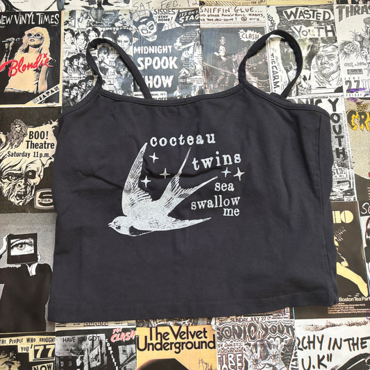 Cocteau twins grey tank sm/med