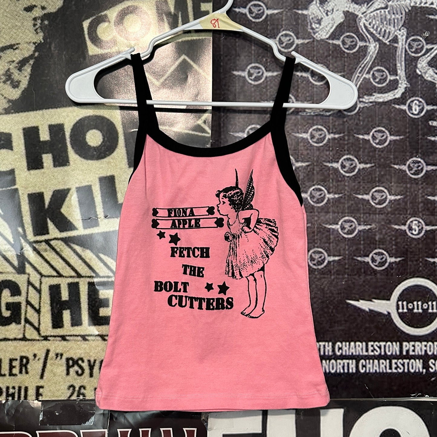 Fiona apple pink/black ringer baby tank