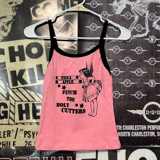 Fiona apple pink/black ringer baby tank